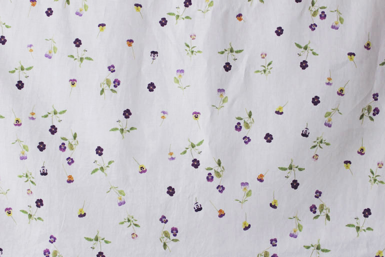 LINNETリネンプリント ビオラ